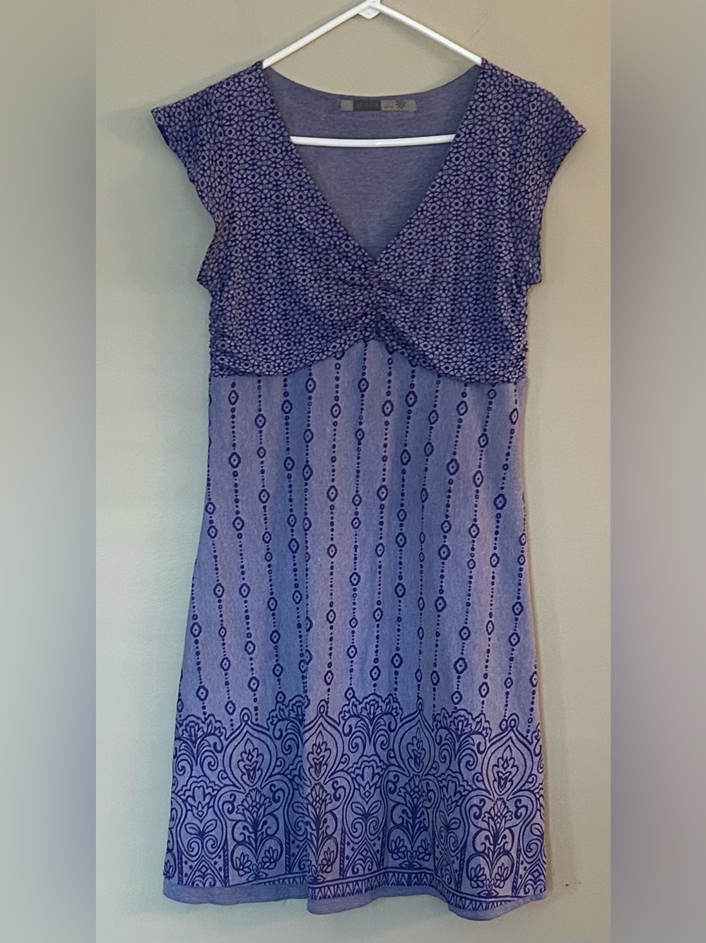 Athleta Dhara Purple Burnout Dress